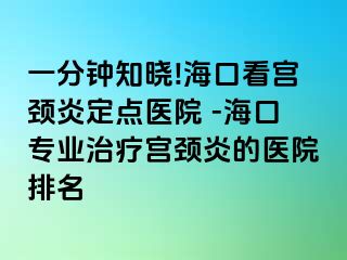 一分鐘知曉!?？诳磳m頸炎定點醫(yī)院 -?？趯I(yè)治療宮頸炎的醫(yī)院排名