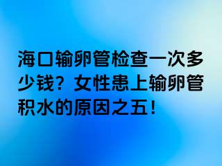 ?？谳斅压軝z查一次多少錢？女性患上輸卵管積水的原因之五！