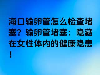 ?？谳斅压茉趺礄z查堵塞？輸卵管堵塞：隱藏在女性體內(nèi)的健康隱患！