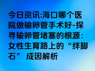 今日資訊:?？谀膫€醫(yī)院做輸卵管手術好-探尋輸卵管堵塞的根源：女性生育路上的“絆腳石” 成因解析